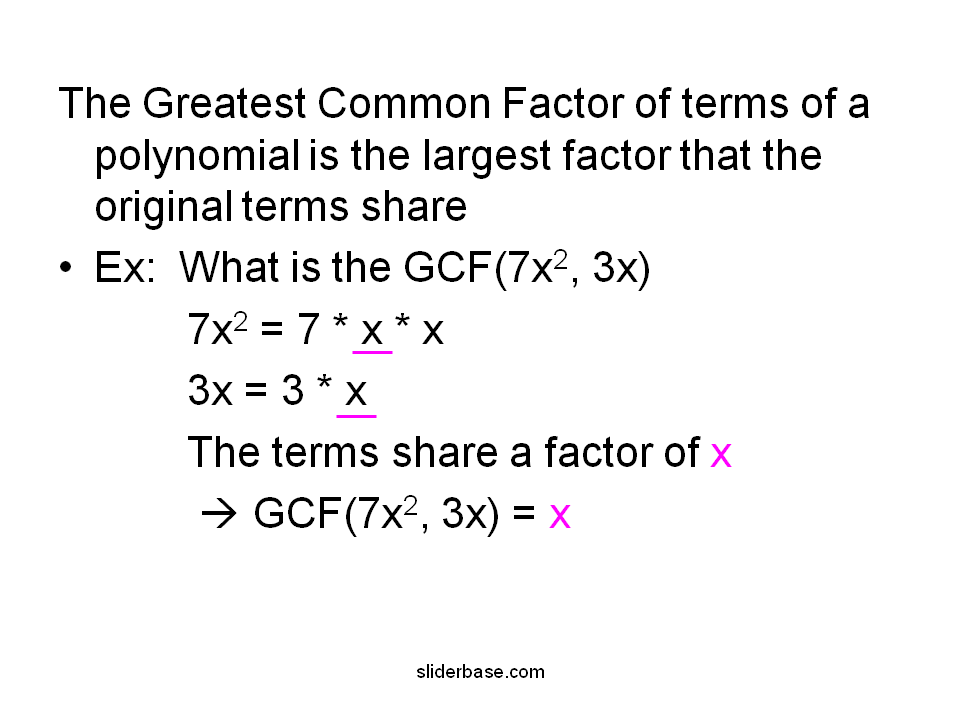 Introduction To Factoring Polynomials Presentation Mathematics