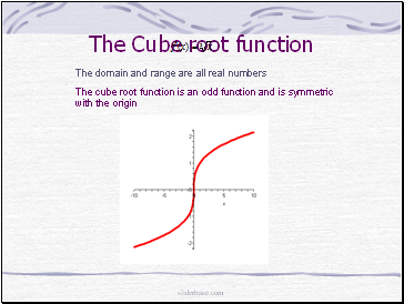 The Cube root function