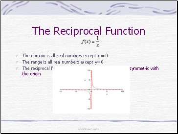 The Reciprocal Function