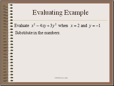 Evaluating Example
