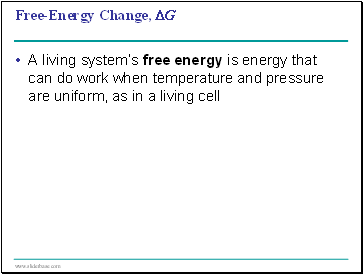 Free-Energy Change, ∆G