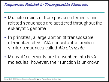 Sequences Related to Transposable Elements