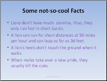 Some not-so-cool Facts