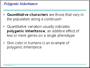 Polygenic Inheritance