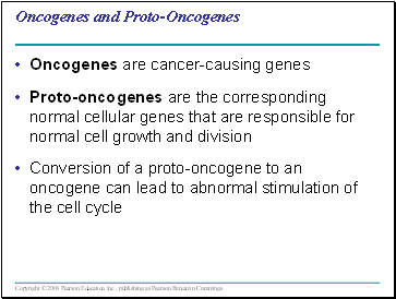 Oncogenes and Proto-Oncogenes