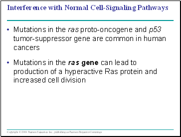 Interference with Normal Cell-Signaling Pathways