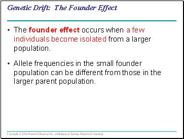 Genetic Drift: The Founder Effect