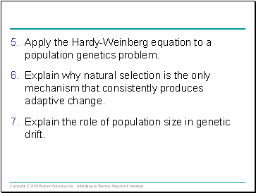 Apply the Hardy-Weinberg equation to a population genetics problem.
