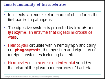 Innate Immunity of Invertebrates