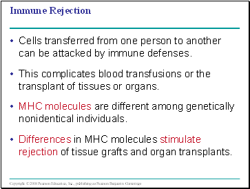 Immune Rejection