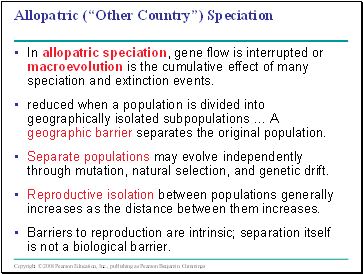 Allopatric (Other Country) Speciation