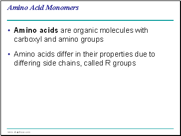 Amino Acid Monomers