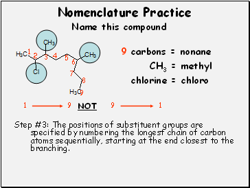 Nomenclature Practice