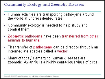 Community Ecology and Zoonotic Diseases