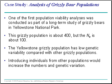 Case Study: Analysis of Grizzly Bear Populations