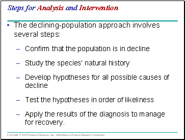 Steps for Analysis and Intervention