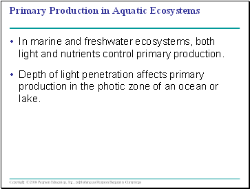 Primary Production in Aquatic Ecosystems