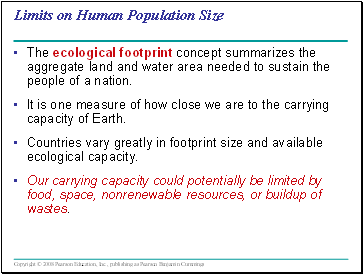 Limits on Human Population Size