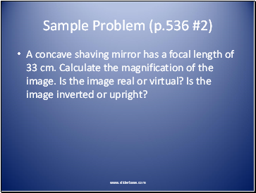Sample Problem (p.536 #2)