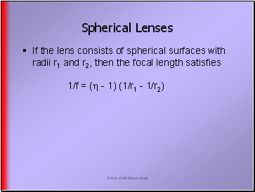 Spherical Lenses