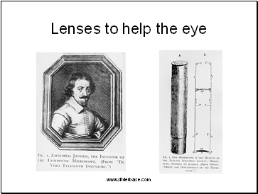 Lenses to help the eye