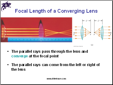 Focal Length of a Converging Lens
