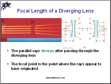Focal Length of a Diverging Lens