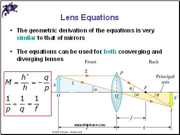 Lens Equations