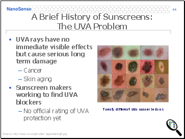A Brief History of Sunscreens: The UVA Problem