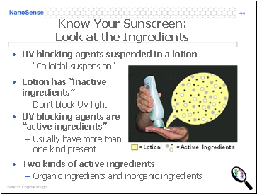 Know Your Sunscreen: Look at the Ingredients
