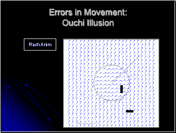 Errors in Movement: Ouchi Illusion