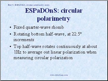 ESPaDOnS: circular polarimetry