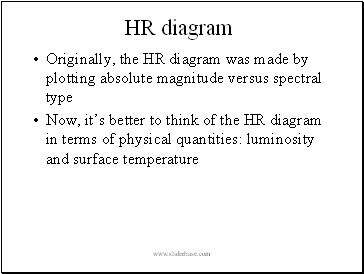 HR diagram