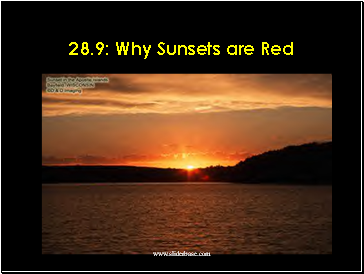 Why Sunsets are Red