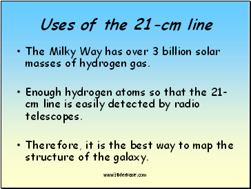 Uses of the 21-cm line