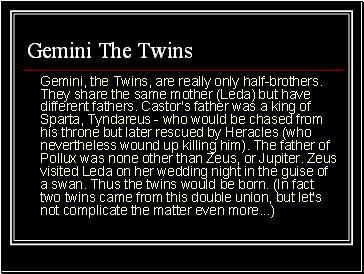 Gemini The Twins