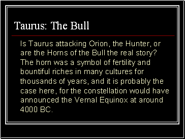 Taurus: The Bull