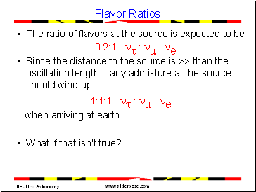 Flavor Ratios