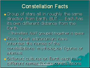 Constellation Facts
