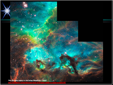 Star-forming region in the Large Magellanic Cloud