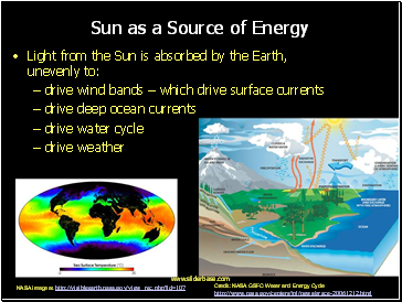Sun as a Source of Energy