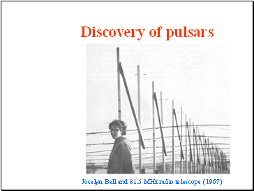 Discovery of pulsars
