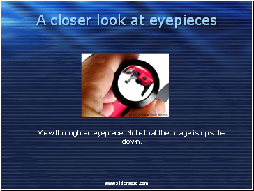 A closer look at eyepieces