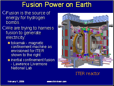 Fusion Power on Earth