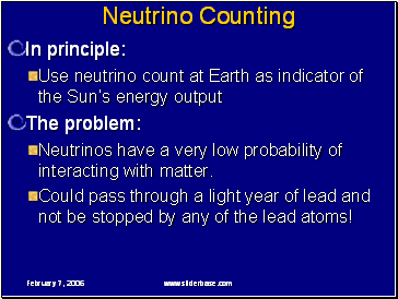 Neutrino Counting