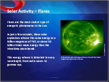 Solar Activity  Flares