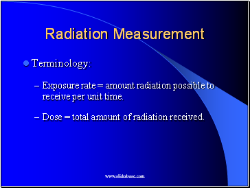 Radiation Measurement