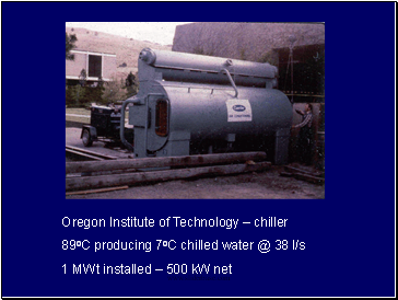 Oregon Institute of Technology  chiller