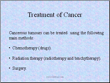 Treatment of Cancer