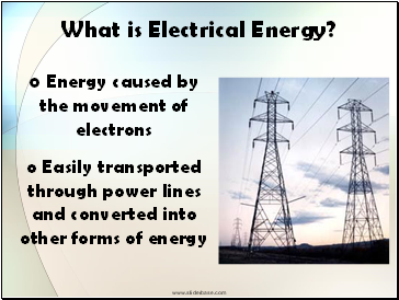 What is Electrical Energy?